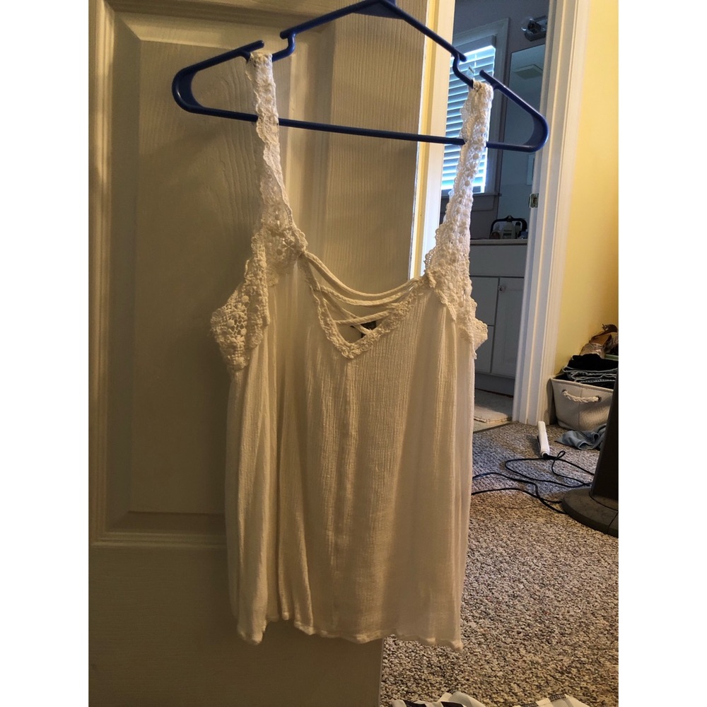 White Lace Tank Top